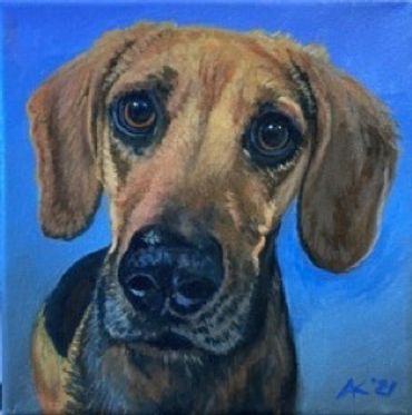 Acrylic Portrait Art by Arlene Kelley