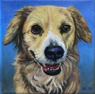 Acrylic Portrait Art by Arlene Kelley