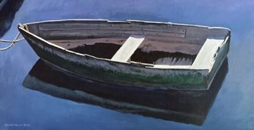 Sunlit Boat, Acrylic