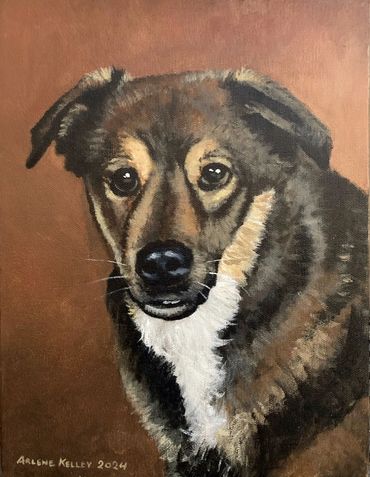 Acrylic portrait art