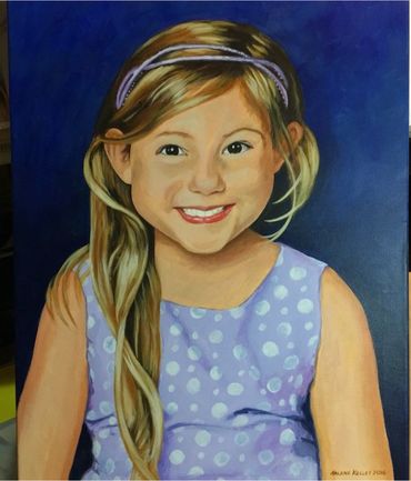 Acrylic Portrait of a girl