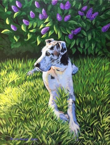 Acrylic portrait Art by Arlene Kelley