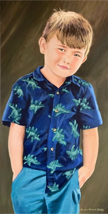 Acrylic Portrait of a Boy