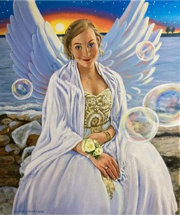 Acrylic Portrait of a women