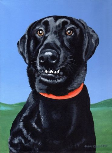 Acrylic Portrait Art by Arlene Kelley