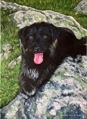 Acrylic portrait Art by Arlene Kelley