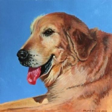 Acrylic portrait Art by Arlene Kelley