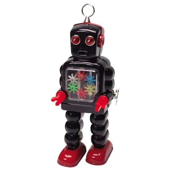 Retro High Wheel Robot Wind Up Tin Toy Robots - High Wheel Robots