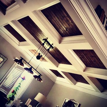 Coffered Ceiling in Dining room