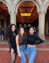 Guests under the Bethesda Terrace arcade in Central Park on a Gossip Girl Tours NYC tour