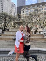 Guests on a Gossip Girl filming locations tour of New York City