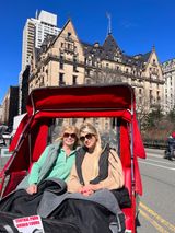 Gossip Girl Tours guests at an Upper East Side filming location