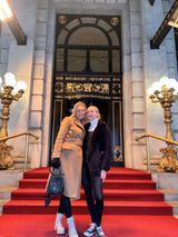 Friends on a Gossip Girl filming locations tour in Manhattan