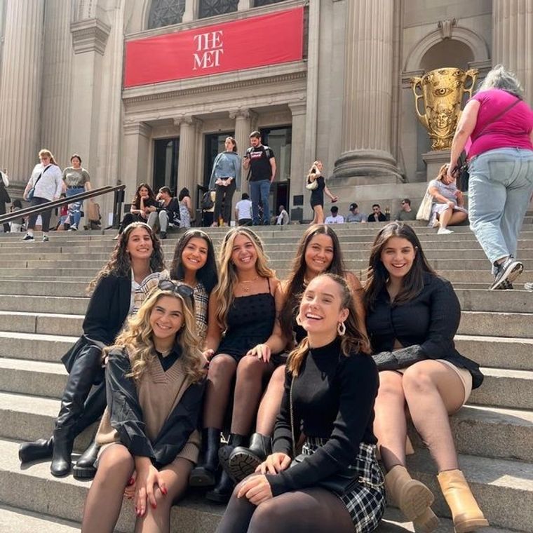 Gossip Girl Tours guests on a filming locations tour of New York City