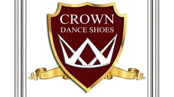 Logo of Crown Dance Shoes with a crown emblem.