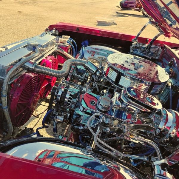 A closer look at the heart of the Impala. Featuring a meticulously detailed and show-ready engine ba