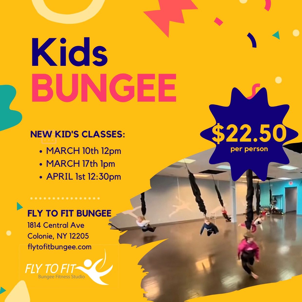 KIDS BUNGEE  Fly to Fit Bungee Fitness