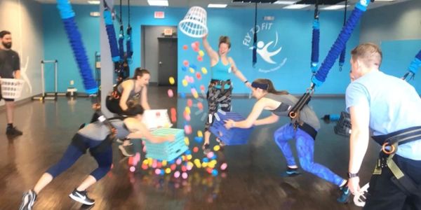 Orangetheory Bungee workout class sydney for Russian Twist