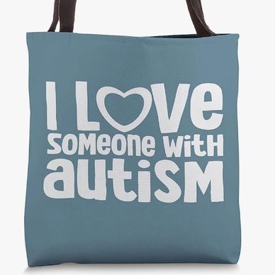 I love someone with autism tote, autism, asd