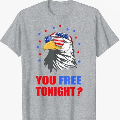 You free tonight t-shirt, Freedom t-shirt, Eagle t-shirt, July 4th t-shirt, Patriotic t-shirt, USA