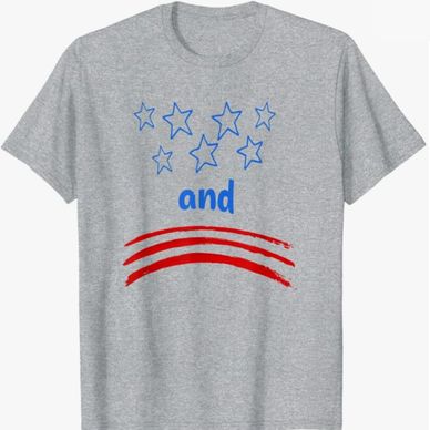stars and stripes t-shirt, 4th of July t-shirt, July 4th t-shirt, USA t-shirt