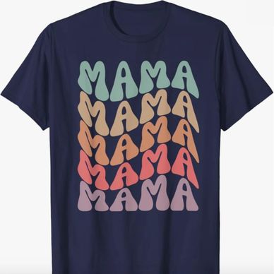 Wavy mama text, great idea for mother's day, Mama's Birthday, Gift idea for CHristmas for mama
