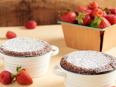 Chocolate Souffles with link to Cookidoo recipe