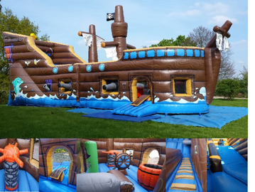 Pirate ship bouncy castle