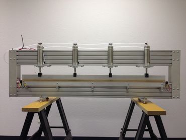 View of a larger sealing machine