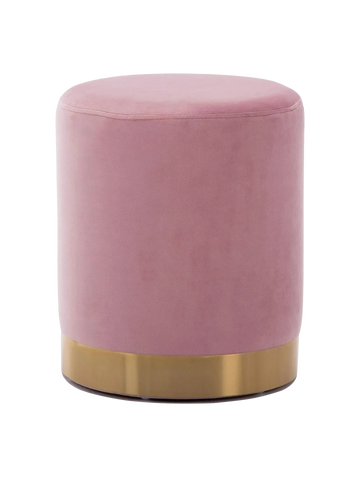 Pink and gold ottoman rental