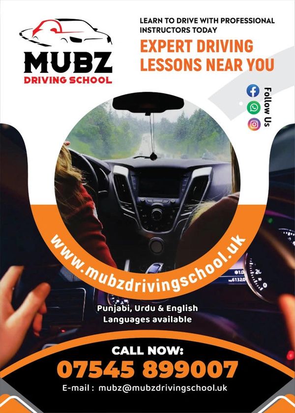Mubz Driving School offers expert driving lessons with professional instructors in multiple languages.