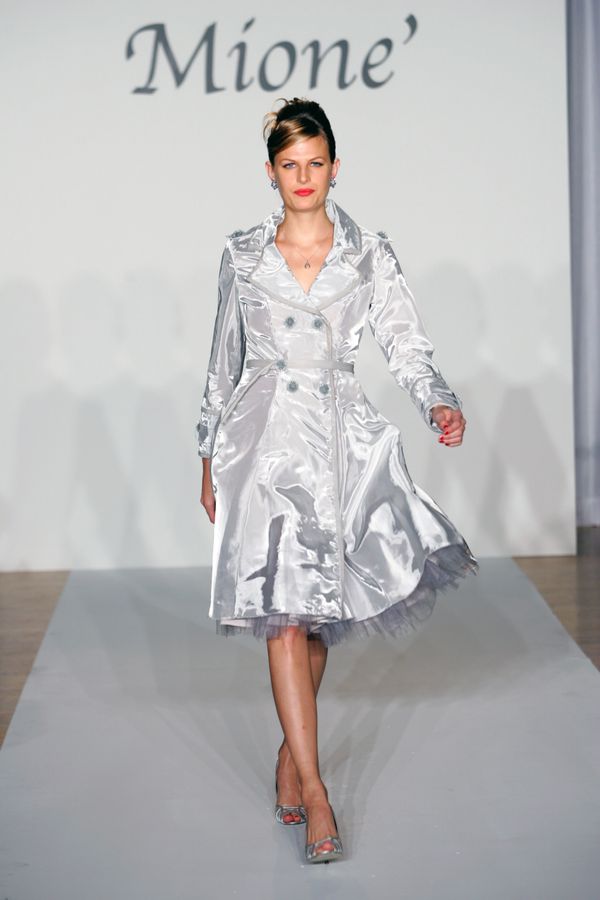 Silver Trench Dress