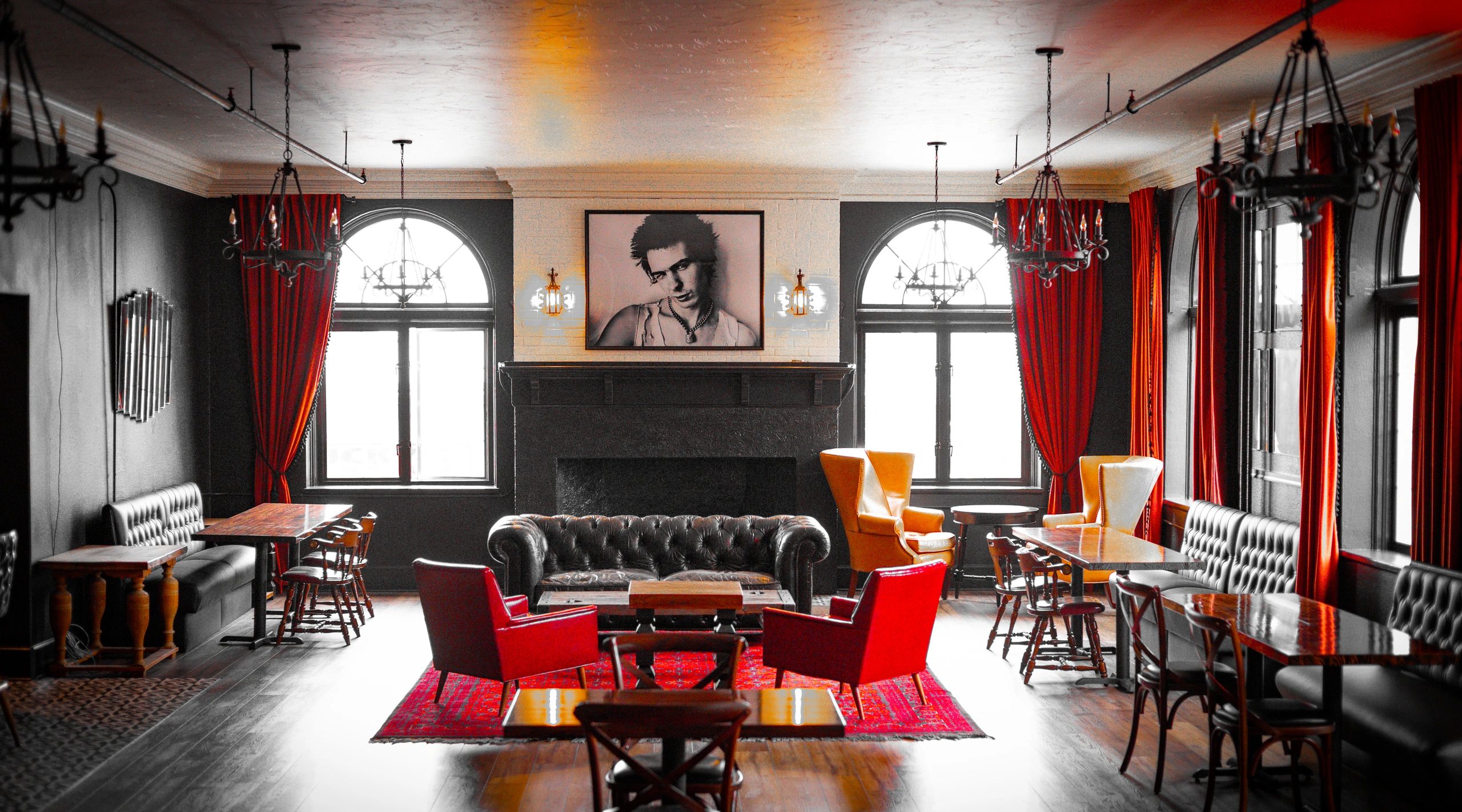 The El Sid cocktail lounge inside Apex Everett, home of the largest Graffiti Art collection in the U