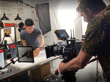 In studio camera setup
