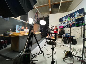In-studio multiple camera setup