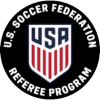 Logo of the U.S. Soccer Federation Referee Program.