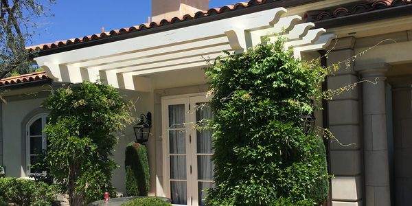 Custom built pergola.