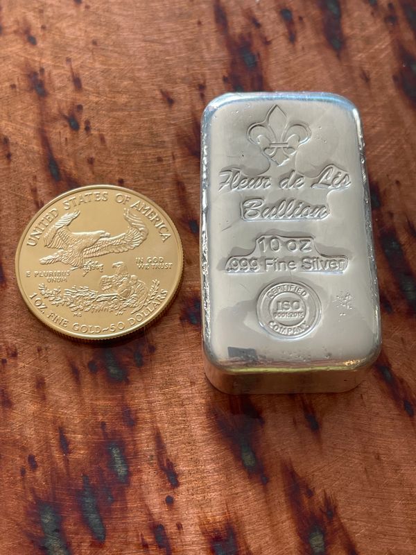 10) Kilo .999 Proof Fleur De Lis Silver Bars