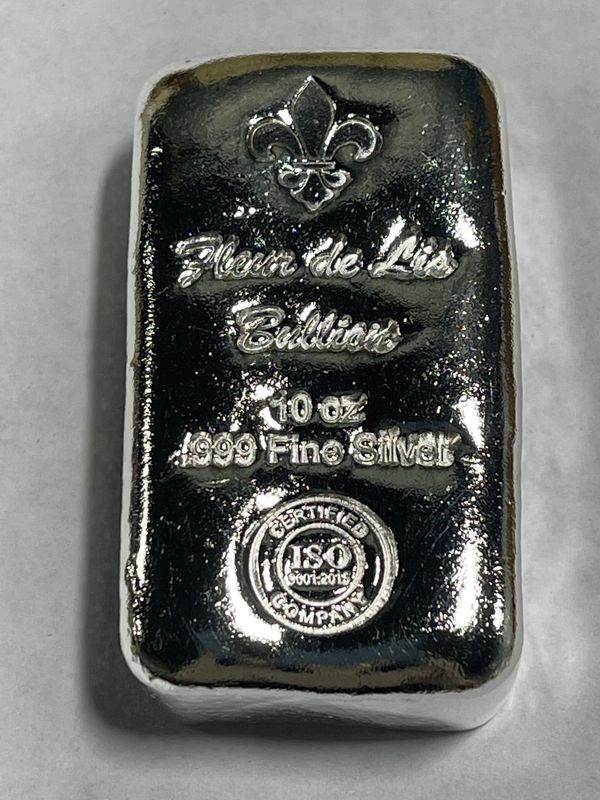 10) Kilo .999 Proof Fleur De Lis Silver Bars