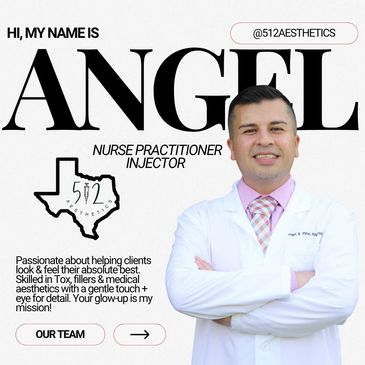Angel, nurse practitioner injector, passionate about enhancing client aesthetics.