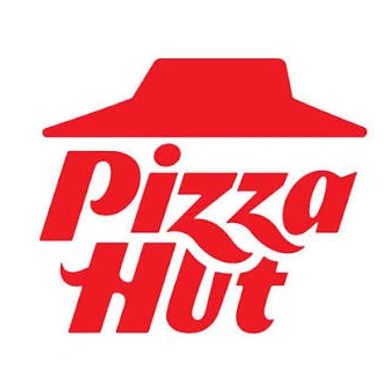 Pizza Hut logo in red and white.