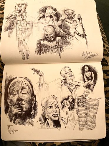 ballpoint pen sketches of rene marie 2025