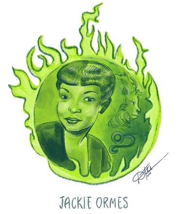 portrait of JACKIE ORMES by dimitrea tokunbo 2025