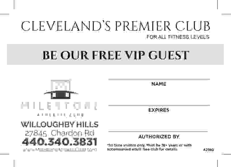 VIP GUEST Milestone Athletic Club