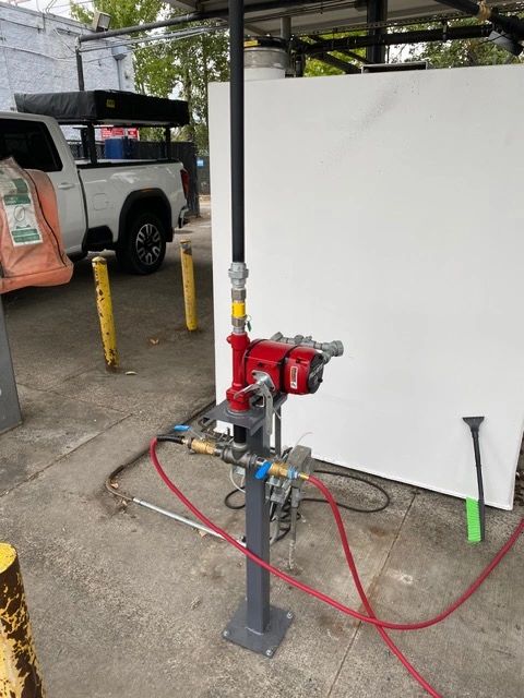 Pump Stand Example for defueling installation. 