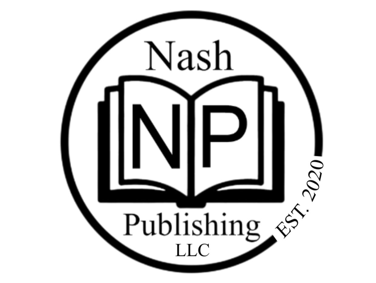 Logo of Nash Publishing LLC with a book graphic and EST. 2020.
