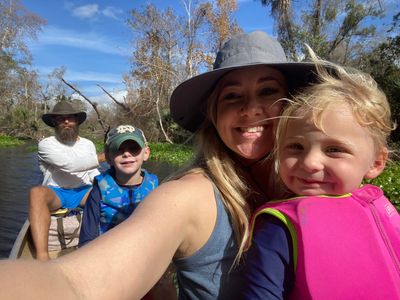 Canoeing on the Rock Springs Run in Seminole County, FL