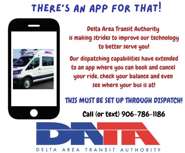 🚍 Get Tracking with the DATA Mobile App! 
Skip the call — manage your ride on your time!
✅ Book or 