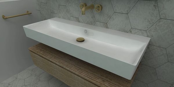 Wall hung basin with floating drawer