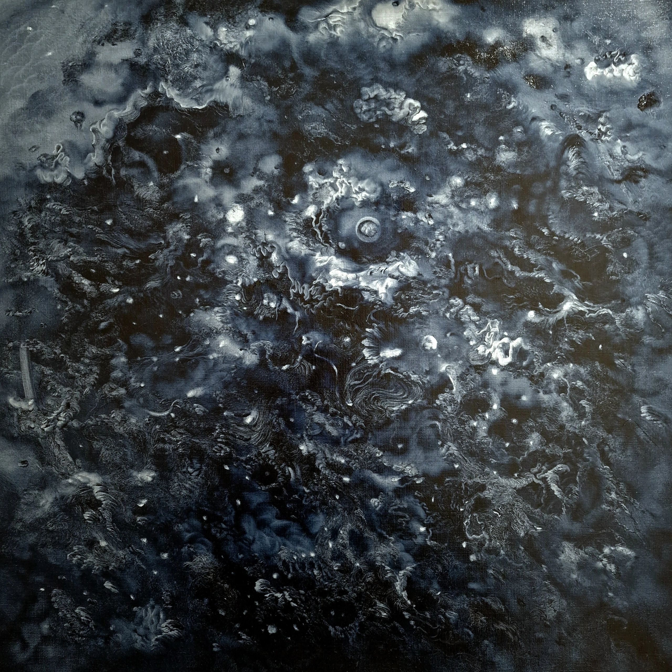 Katrina Sadrak
Filaments of the Universe 2024 | SINgularity
oil on linen canvas 3d | 62x62 cm